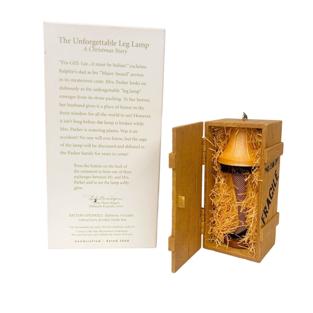 Hallmark Keepsake Christmas Ornament The Unforgettable Leg Lamp Christmas Story - Picture 10 of 16